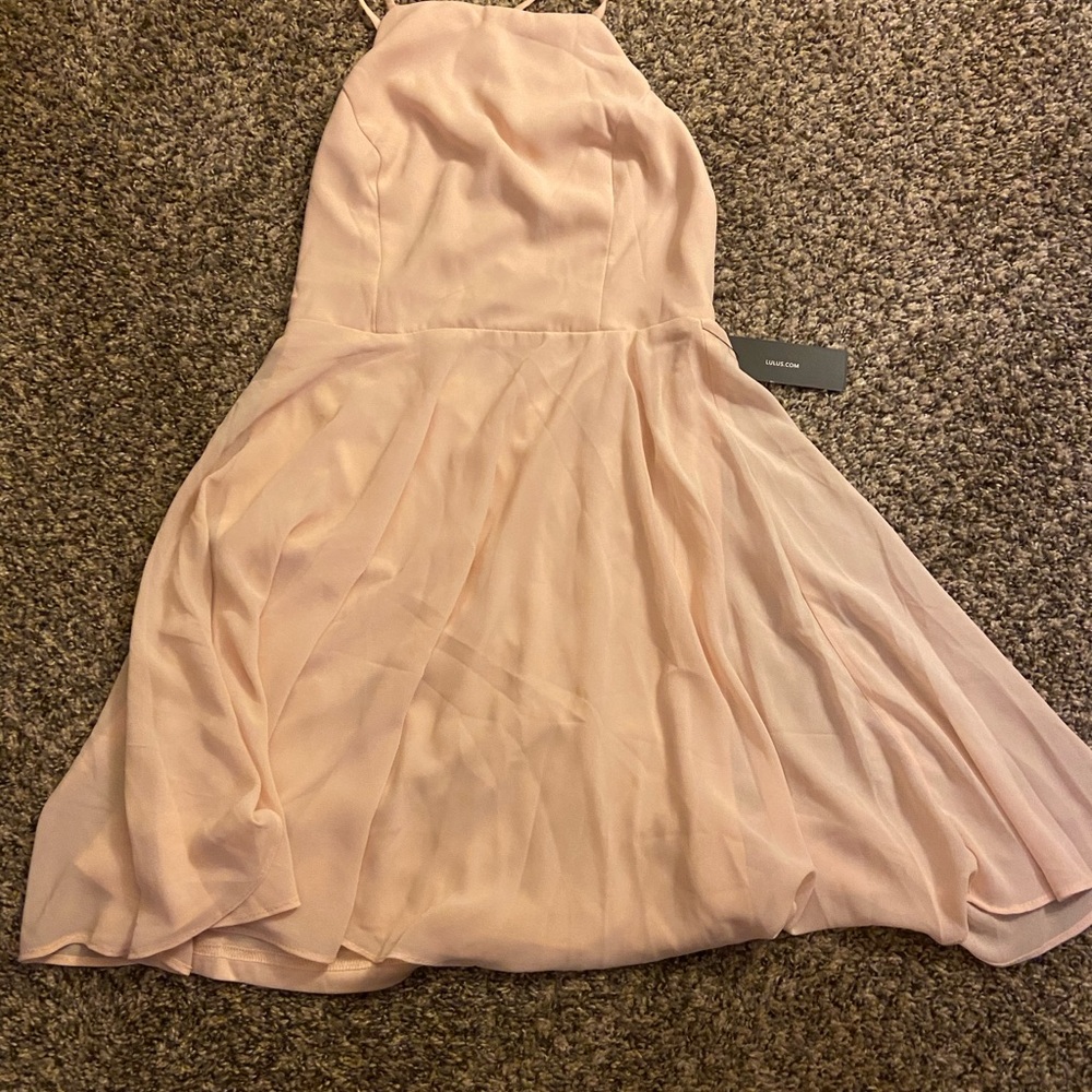 Lulus blush pink sundress, size S